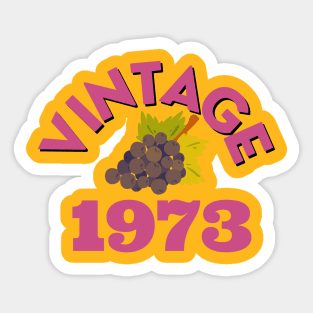 Vintage 1973. Sticker